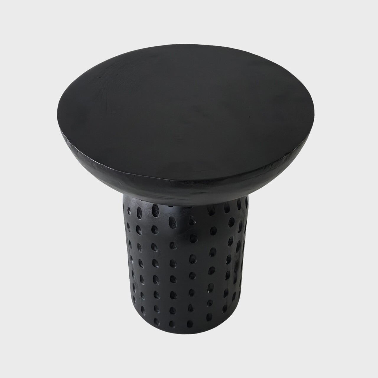 Masuta de cafea Charme, Homla, 37x42 cm, lemn, negru - imagine 5